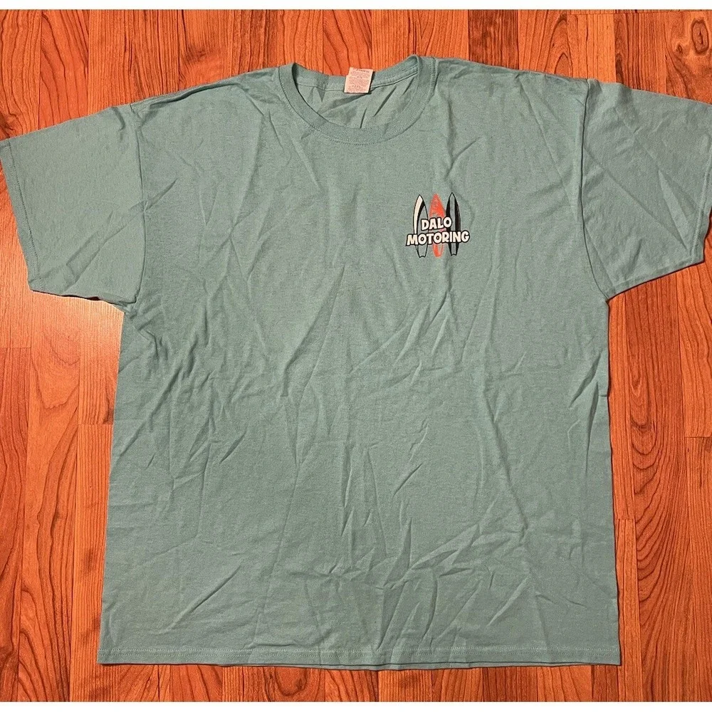 DALO Motoring Motors STL St Louis Turquoise Blue‎ T-Shirt - 2XL
